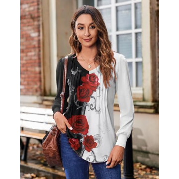 Zeagoo Women's Puff Long Sleeve Tunic Top for Any Occasion