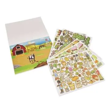 Melissa & Doug Reusable Sticker Pad: Farm - 280+ Stickers, 5 Scenes
