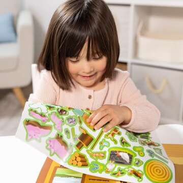 Melissa & Doug Reusable Sticker Pad: Farm - 280+ Stickers, 5 Scenes