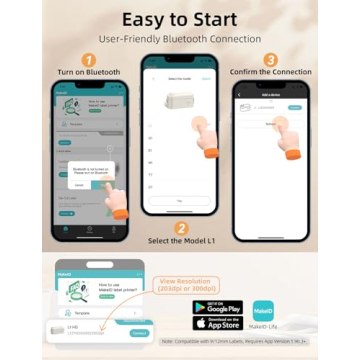 MakeID Wireless Label Maker Portable Rechargeable Android iOS