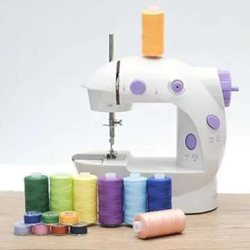 KEIMIXJIA 72Pcs Sewing Thread Kits, 36 Colors, Polyester, 550 Yards Per Spools, Prewound Bobbin Threads with Case, Compatible with Hand & Machine Sewing