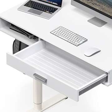 SHW Claire 40-Inch Electric Height Adjustable Desk