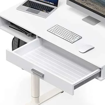 SHW Claire 40-Inch Electric Height Adjustable Desk