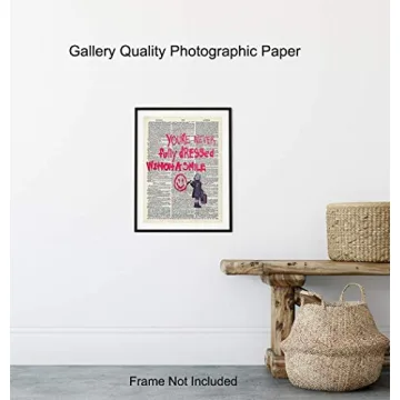 Banksy Inspirational Dictionary Art Print - 8x10 Unframed