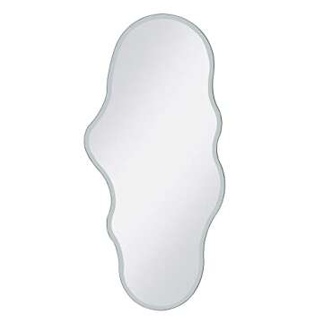 Unique 47X23 Inch Full Length Wall Mounted Mirror Tall Mirror Full Body Floor Length Mirror Dressing...