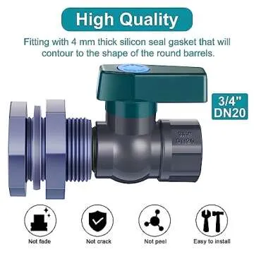 Sanpaint PVC Rain Barrel Diverter Kit for Water Management