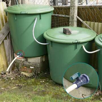 Sanpaint PVC Rain Barrel Diverter Kit for Water Management