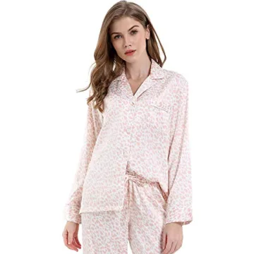 Serenedelicacy Women's Satin Pajama Set Silky Sleepwear