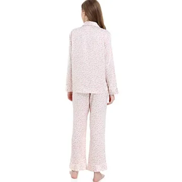 Serenedelicacy Women's Satin Pajama Set Silky Sleepwear