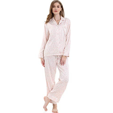 Serenedelicacy Women's Satin Pajama Set Silky Sleepwear