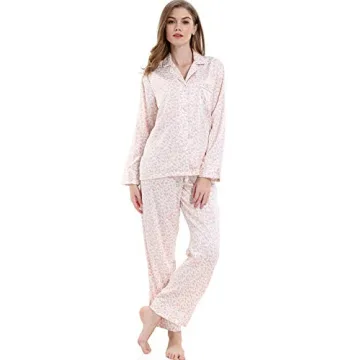 Serenedelicacy Women's Satin Pajama Set Silky Sleepwear