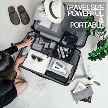 Garment Steamer, PERFECTDAY Portable Handheld Steamer Mini Travel Steamer for Travel and Fabric