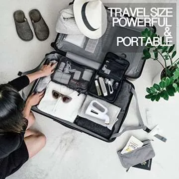 Garment Steamer, PERFECTDAY Portable Handheld Steamer Mini Travel Steamer for Travel and Fabric