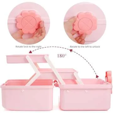 ZOOFOX Hair Accessories Organizer - 3-Layer Cute Storage