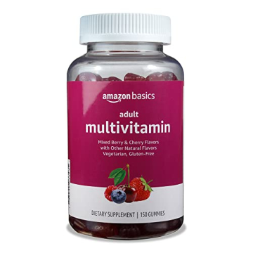Amazon Basics Adult Multivitamin Gummies, 150 Count, Delicious Flavors