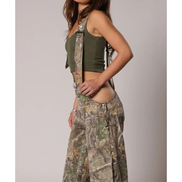 Glkaend Women's Low Rise Denim Romper for Casual Style