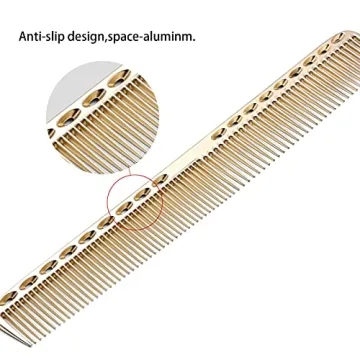 Aluminum Barber Comb Set for Professional Hair Styling