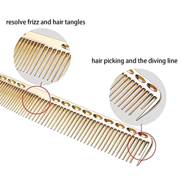 Aluminum Barber Comb Set for Professional Hair Styling