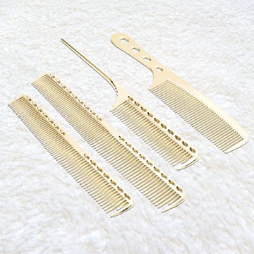 Aluminum Barber Comb Set for Professional Hair Styling
