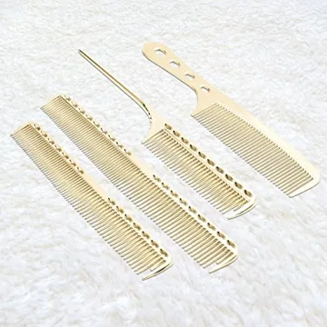Aluminum Barber Comb Set for Professional Hair Styling