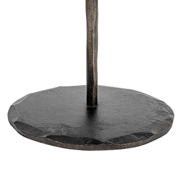 Creative Co-Op Hand-Forged Black Candelabra for 5 Tapers