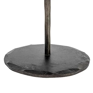 Creative Co-Op Hand-Forged Black Candelabra for 5 Tapers
