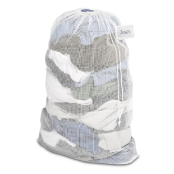 Whitmor Mesh Laundry Bag Durable Organizer with ID Tag