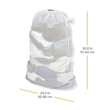 Whitmor Mesh Laundry Bag Durable Organizer with ID Tag