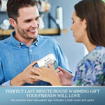 Stainless Steel Clean Dirty Dishwasher Indicator - Must-Have!