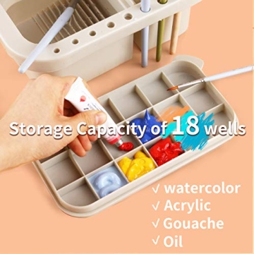 Martol Multi-Use Paint Brush Basin - Ideal Organizer for Artists
