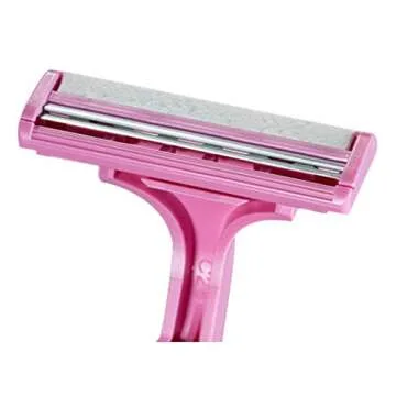 50x Personna Womens Disposable Razors Pink Twin Blade W/Lubricating Strip