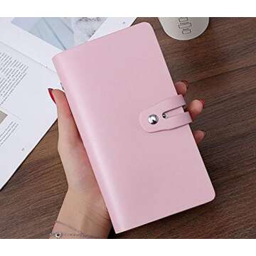 JERLA RFID Blocking Leather Card Holder Book for All