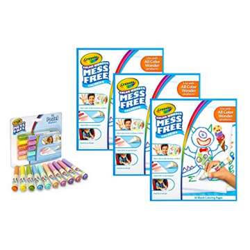 Crayola Color Wonder Drawing Paper, 90 Sheets, Bundled with Color Wonder Markers, Pastel, 10 Count