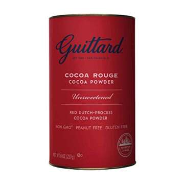 E Guittard Cocoa Rouge Cocoa Powder 8 Oz (Pack of 6)6