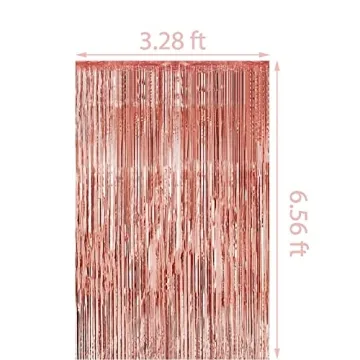 Pajama Party Decorations Rose Gold Balloons Banner for Kids Parties