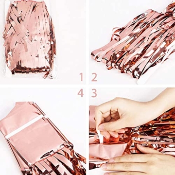 Pajama Party Decorations Rose Gold Balloons Banner for Kids Parties