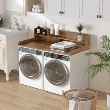 Piskyet 2-Tier Washer Dryer Countertop for Stylish Storage