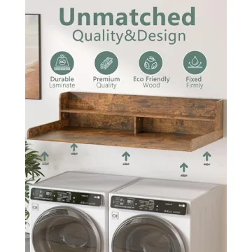 Piskyet 2-Tier Washer Dryer Countertop for Stylish Storage