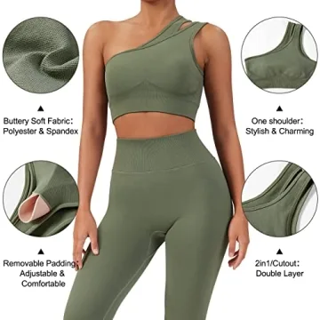 OMKAGI Workout Set for Women - Stylish and Supportive Gym Gear