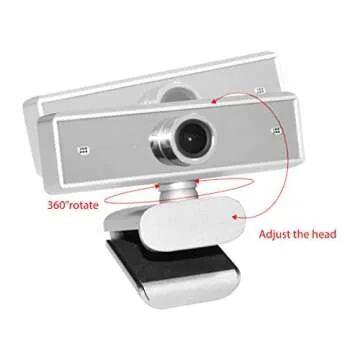 Geekria HD Webcam with Microphone for Video Conferencing