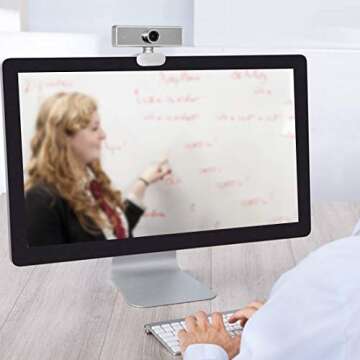 Geekria HD Webcam with Microphone for Video Conferencing