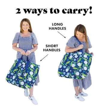 Fit & Fresh All The Things Weekender Bag for Women, Large Tote Bag For Women, Travel Bag For Women, Overnight Bag, Beach Bag, Extra Large Tote Bag With Compartments, Happy Hydrangeas