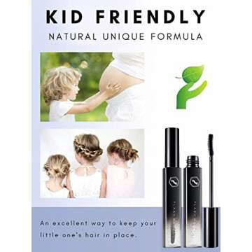 Aymaloy Hair Gel Hair Styling Tool, 2 Pack Anti-Frizz Finishing Stick for Frizzy Hair- Travel Size, Organic, Not Tested On Animals, Unscented, Unisex