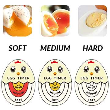 Lasubst Color Changing Egg Timer for Perfect Boiling
