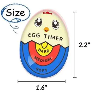 Lasubst Color Changing Egg Timer for Perfect Boiling