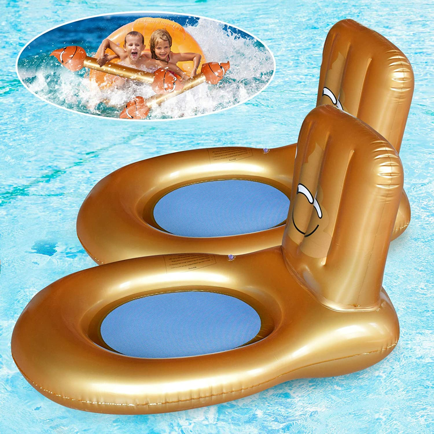 BAKAM Inflatable Battle Rafts for Summer Fun