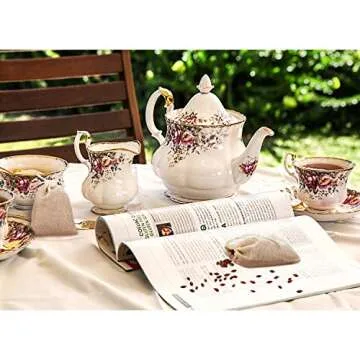 Boao 50 Pcs Cheese Cloth Tea Bags 4 x 3 Inch for Straining Reusable Tea Filter Loose Empty Soup Spice Bags for Cooking Cold Brew Coffee Muslin Strainer