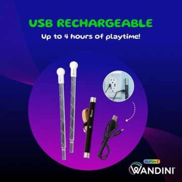 Wandini Glow.0 Magic Collapsible LED Levitation Wand