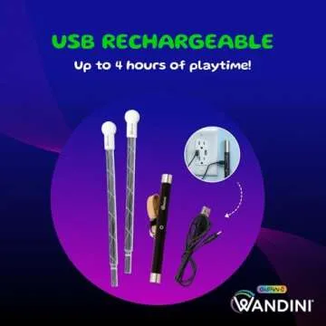 Wandini Glow.0 Magic Collapsible LED Levitation Wand