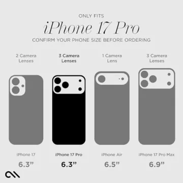 Case-Mate iPhone 17 Pro Case - Sparkly Floral with 12ft Drop Protection